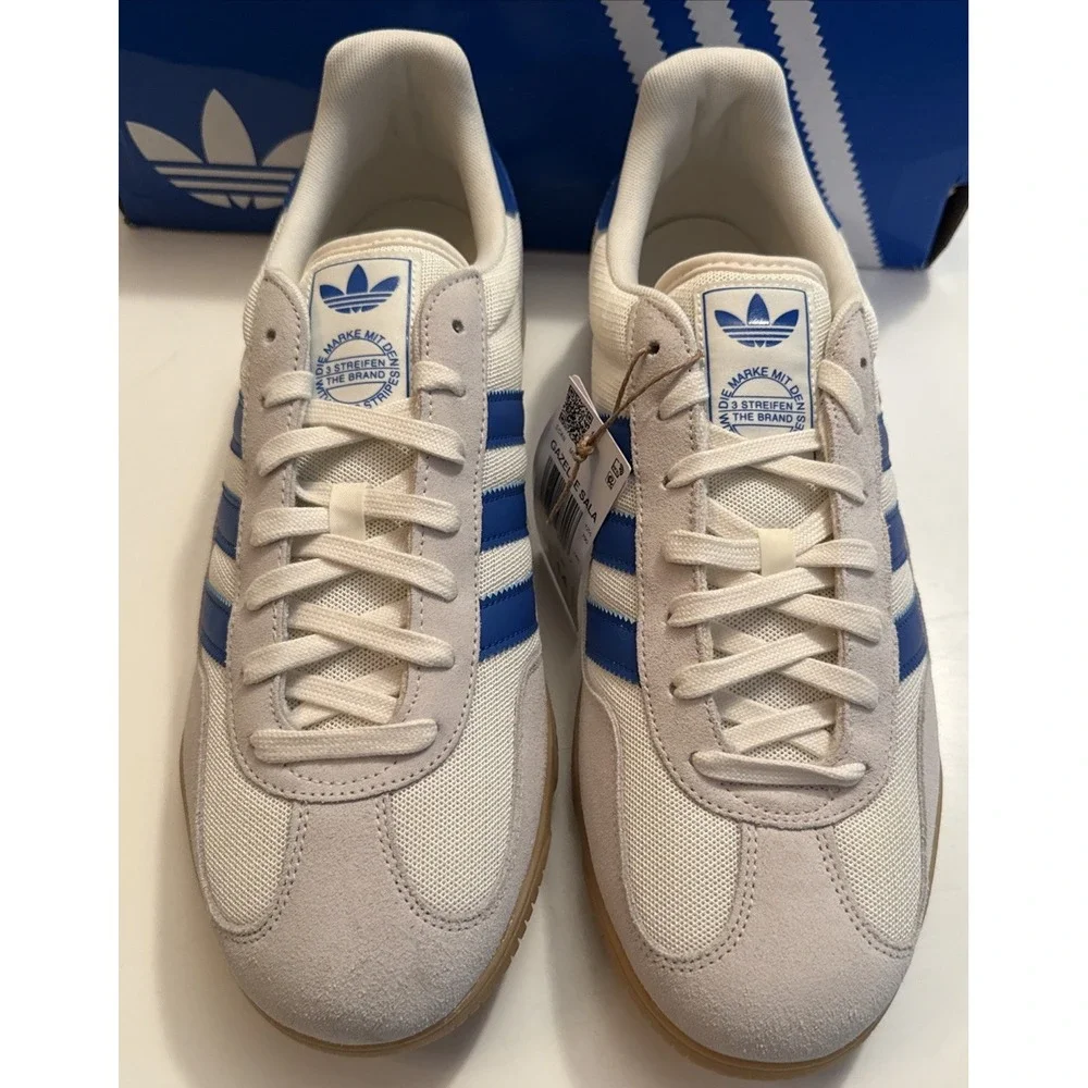 Adidas Gazelle Sala Men 13 / Women 14 JR3839 White & Blue - New in the Box NiB